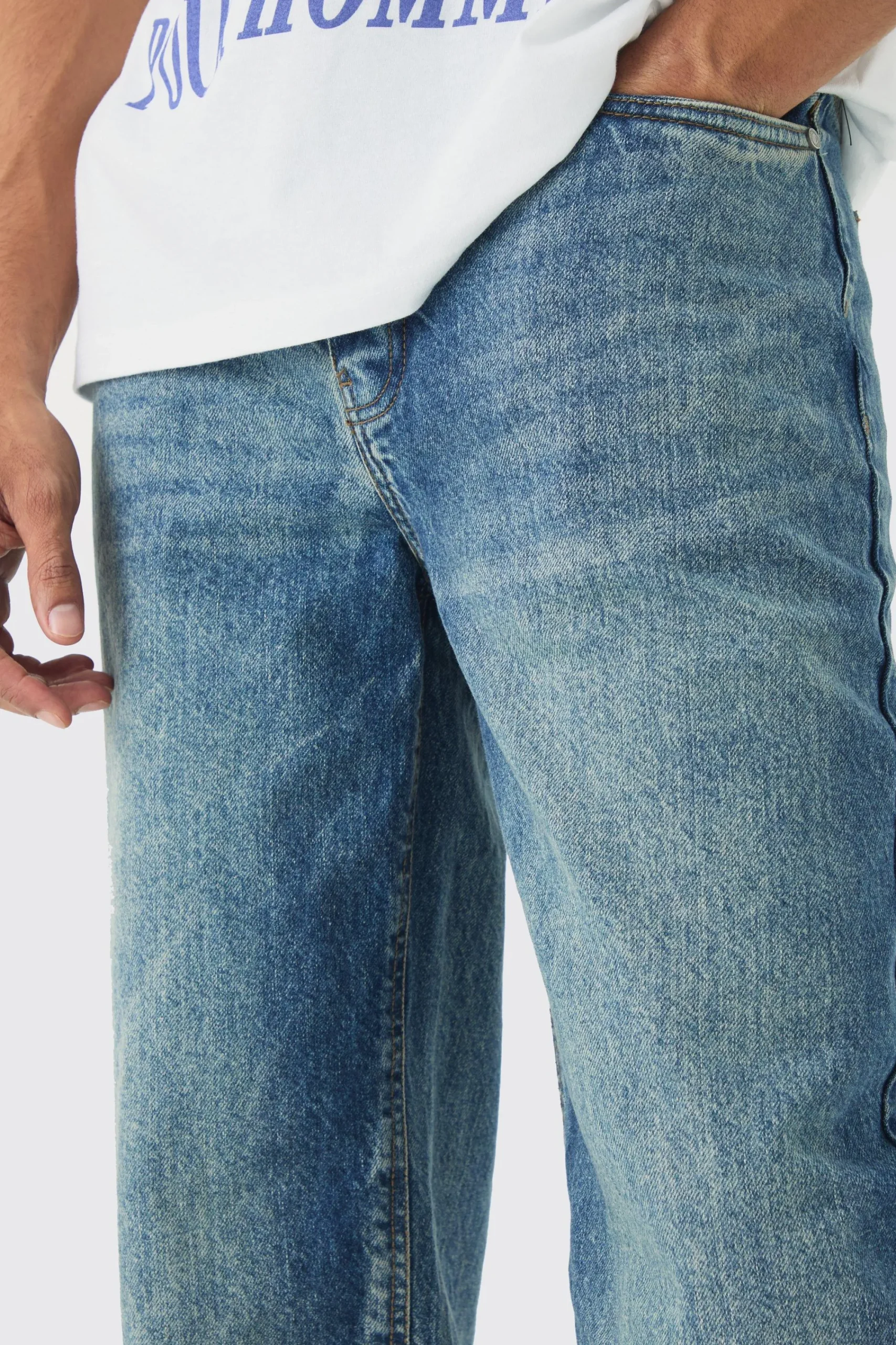 boohooMAN Baggy Rigid Jean In | UK| Trousers|Jeans
