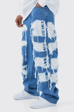 boohooMAN Baggy Rigid Jean With Jersey Jogger Underlay | UK| Trousers|Jeans