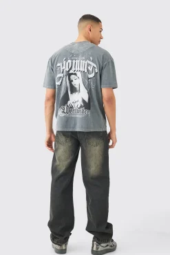 boohooMAN Baggy Rigid Jeans With Let Down Hem In | UK| Trousers|Jeans