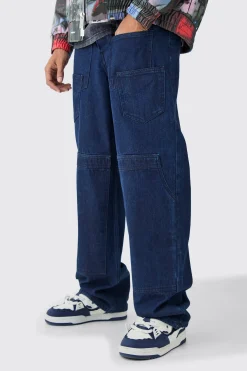 boohooMAN Baggy Rigid Multi Pocket Carpenter Jeans | UK| Knitwear|Jeans