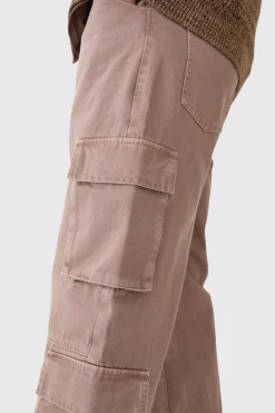 boohooMAN Baggy Rigid Overdyed Multi Cargo Jeans | UK| Trousers|Jeans