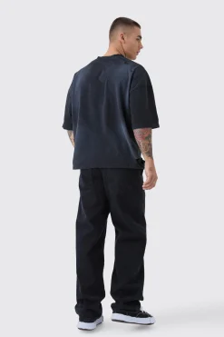 boohooMAN Baggy Rigid Overlay Jeans | UK| Trousers|Jeans