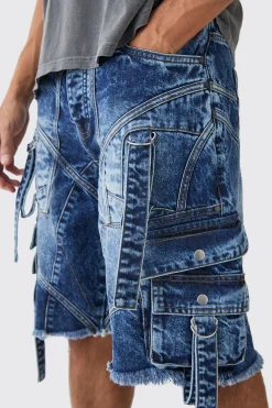 boohooMAN Baggy Rigid Strap And Buckle Detail Jort In | UK| Shorts|Jeans
