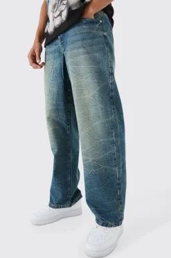 boohooMAN Baggy Rigid Tinted Denim Jeans | UK| Trousers|Jeans