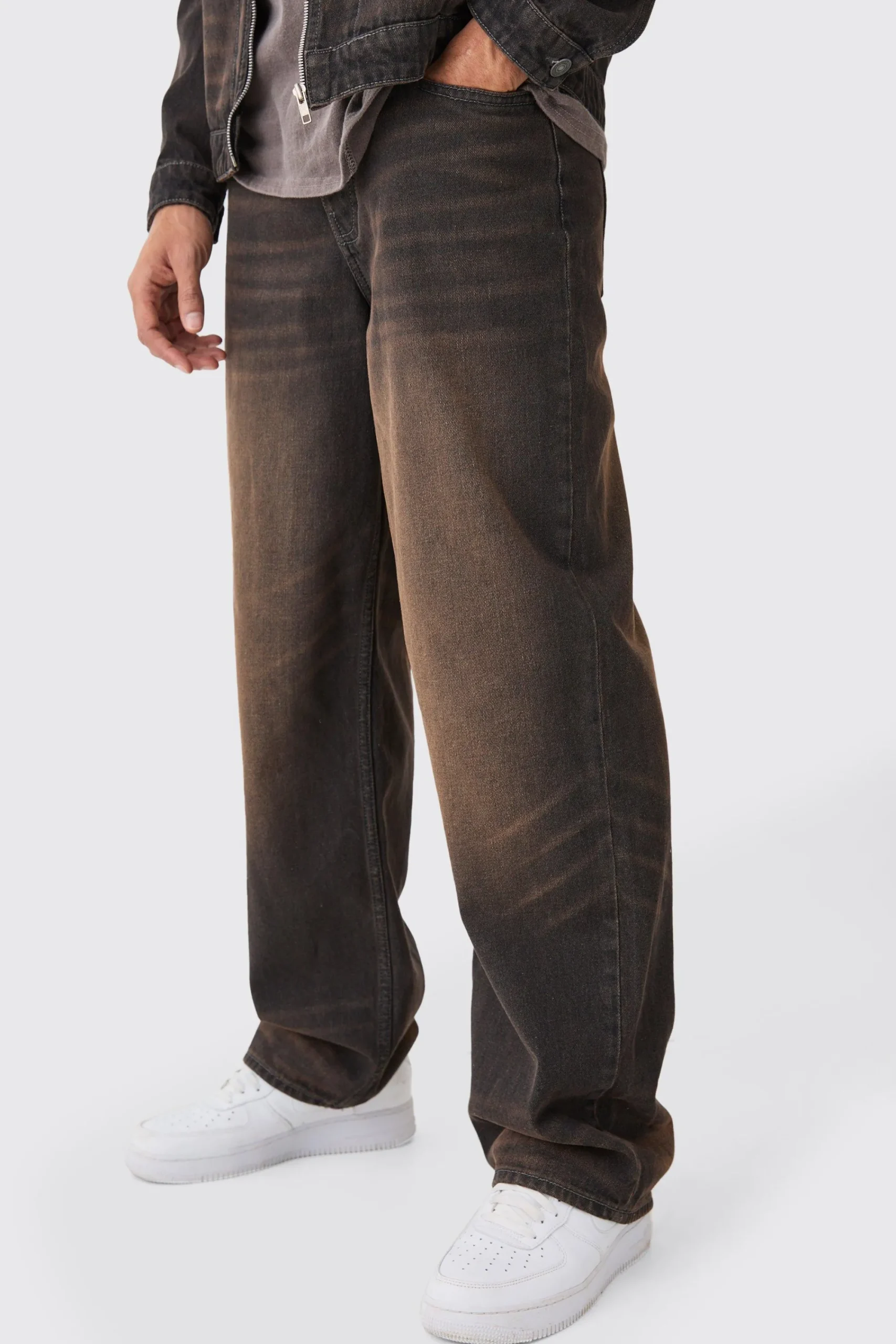 boohooMAN Baggy Rigid Washed Jeans | UK| Trousers|Jeans