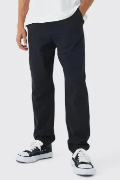 boohooMAN Baggy Tapered Chinos In | UK| Trousers