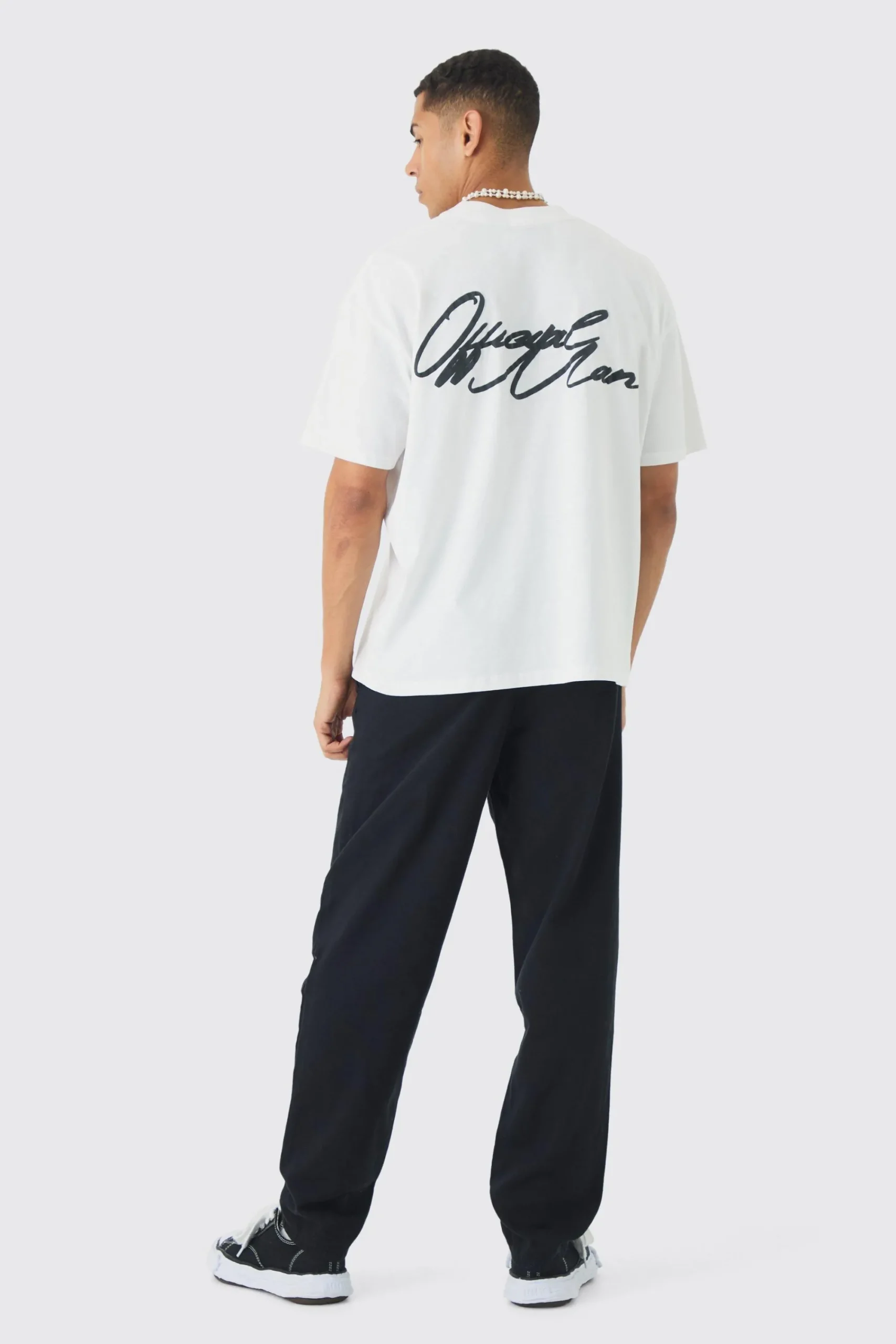 boohooMAN Baggy Tapered Chinos In | UK| Trousers