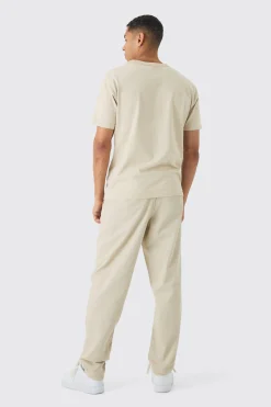 boohooMAN Baggy Tapered Chinos In | UK| Trousers