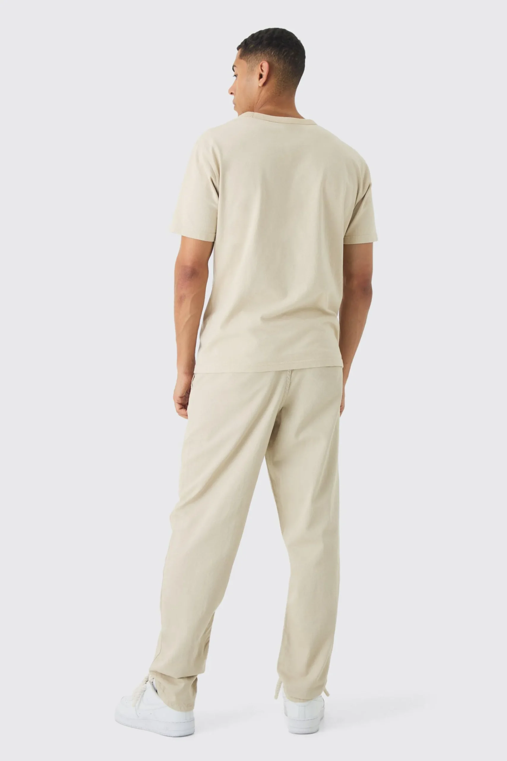 boohooMAN Baggy Tapered Chinos In | UK| Trousers