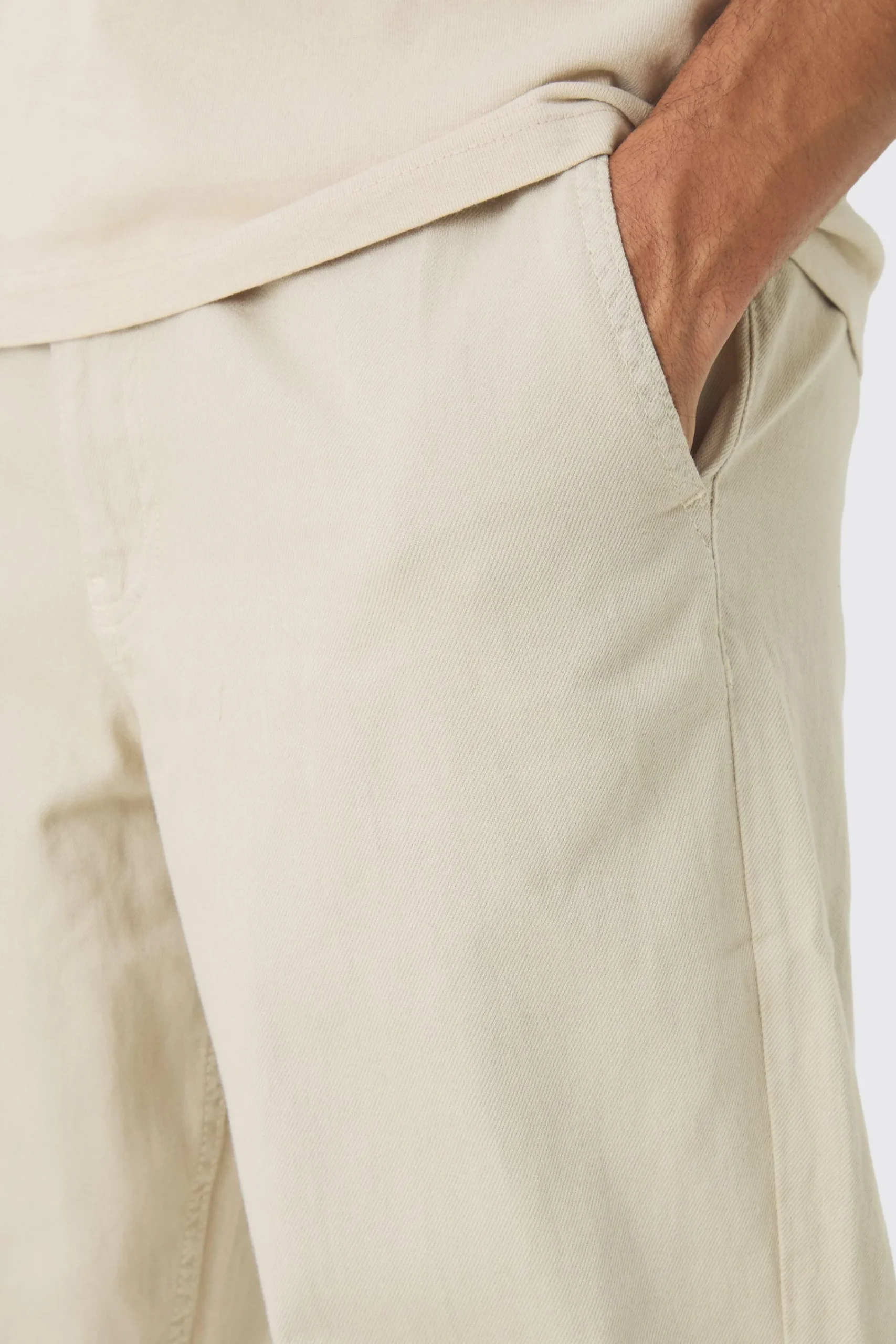 boohooMAN Baggy Tapered Chinos In | UK| Trousers