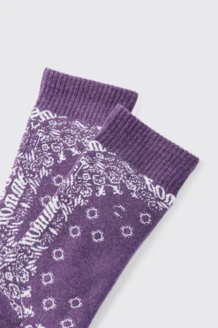 boohooMAN Bandana Print Socks | UK| Underwear & Socks|Underwear & Socks