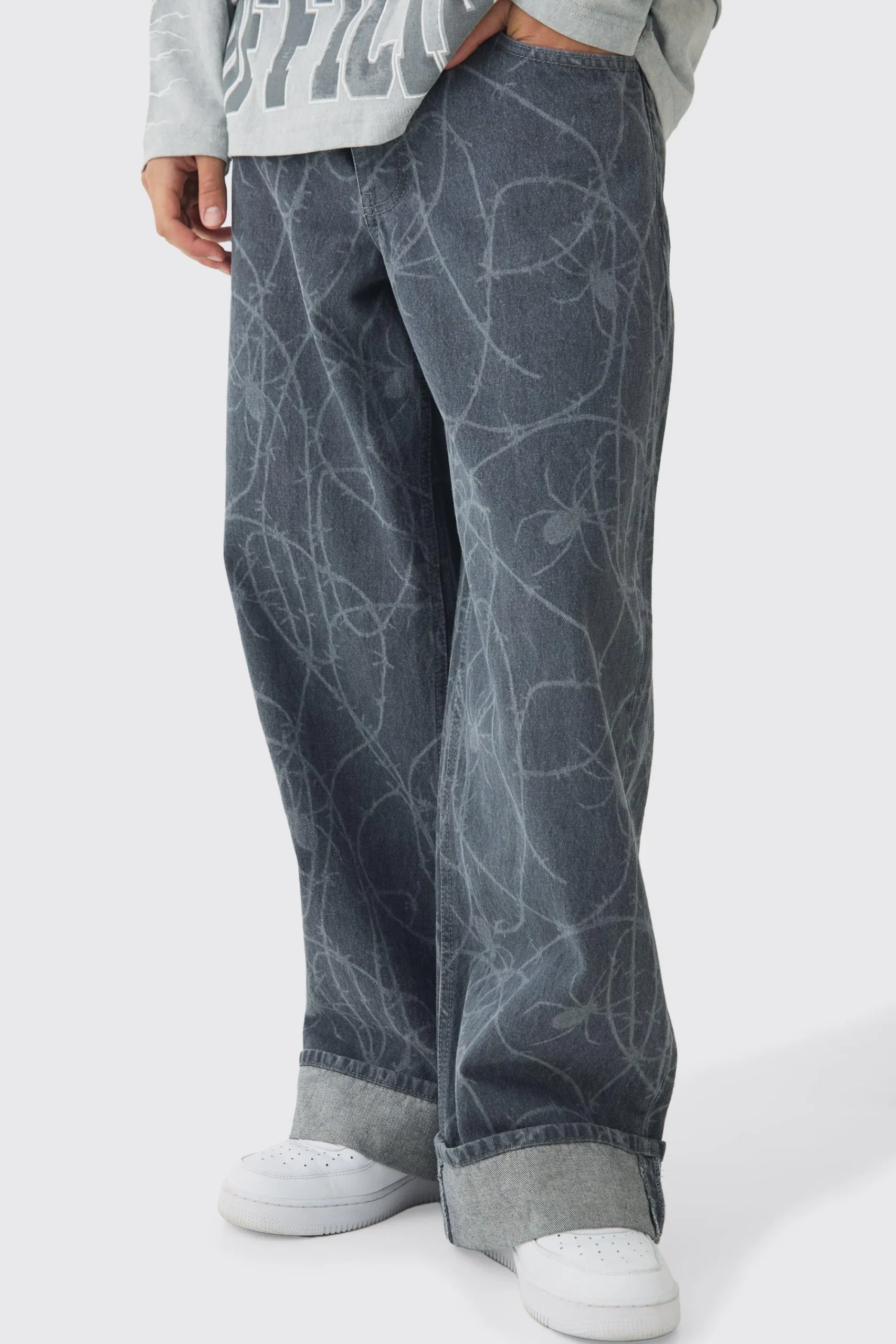 boohooMAN Barbed Wire Laser Print Set | UK| Sets & Co-Ords