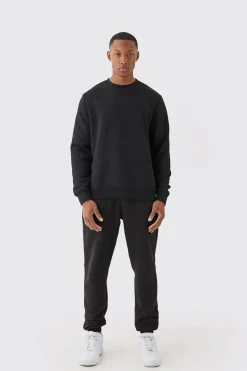 boohooMAN Basic Crew Neck Sweatshirt | UK| Hoodies & Sweatshirts