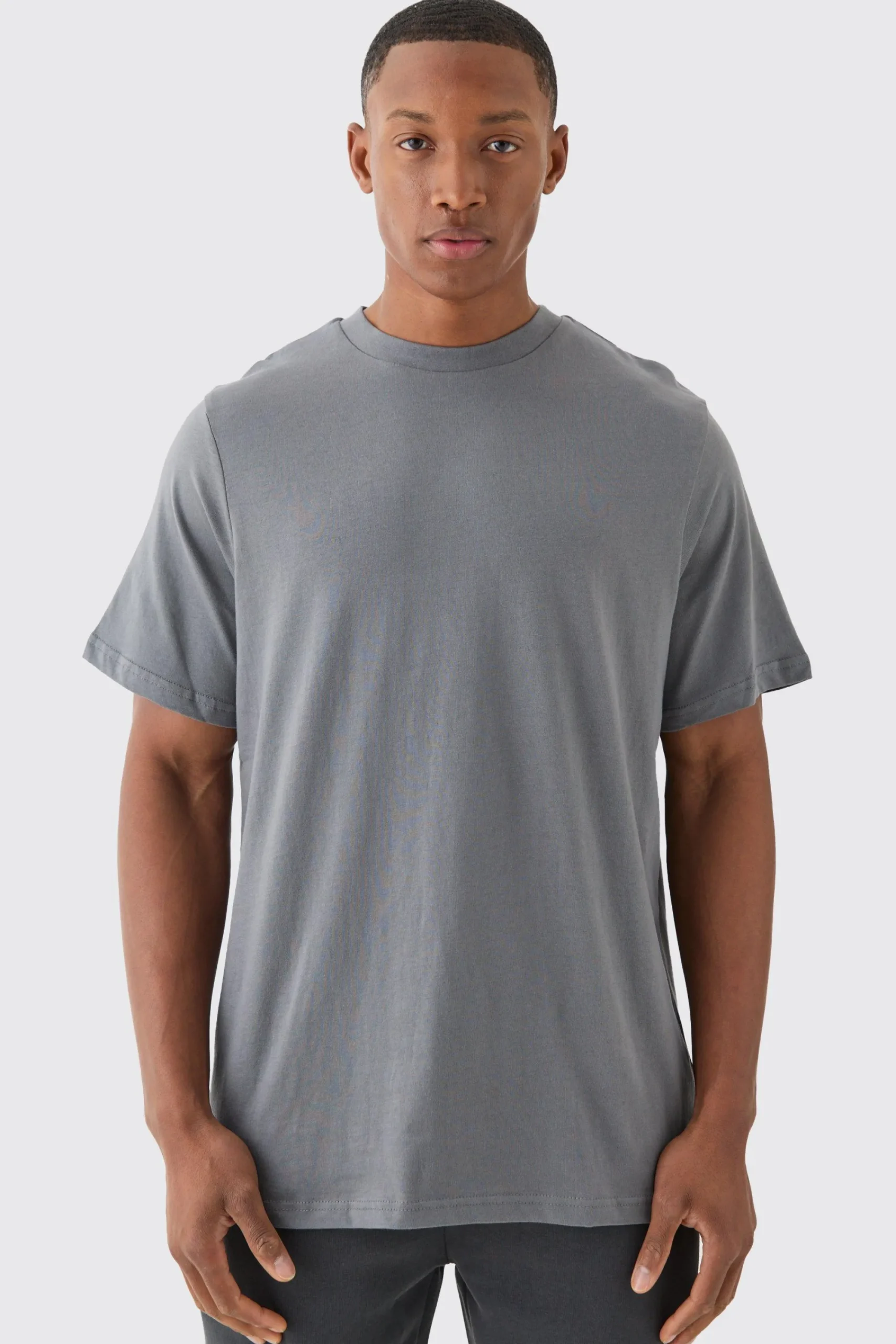 Basic Crew Neck T-shirt | UK^boohooMAN Online