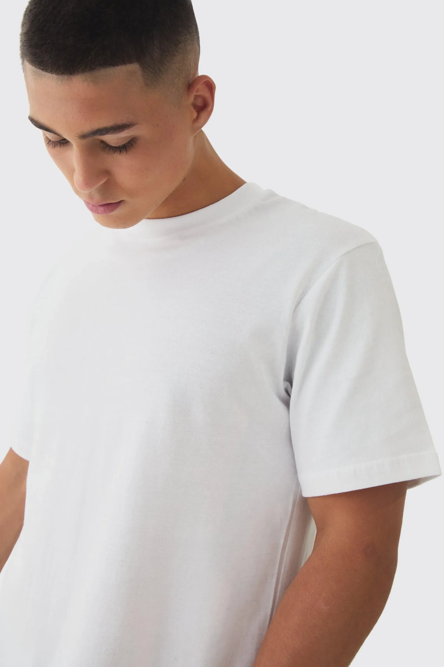 Basic Crew Neck T-shirt | UK^boohooMAN Online