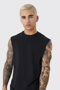 Basic Drop Armhole Tank | UK^boohooMAN Best