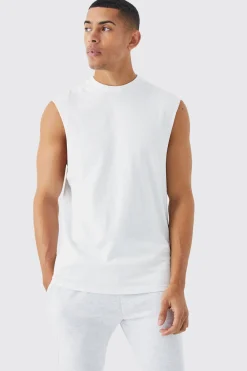 Basic Drop Armhole Tank | UK^boohooMAN