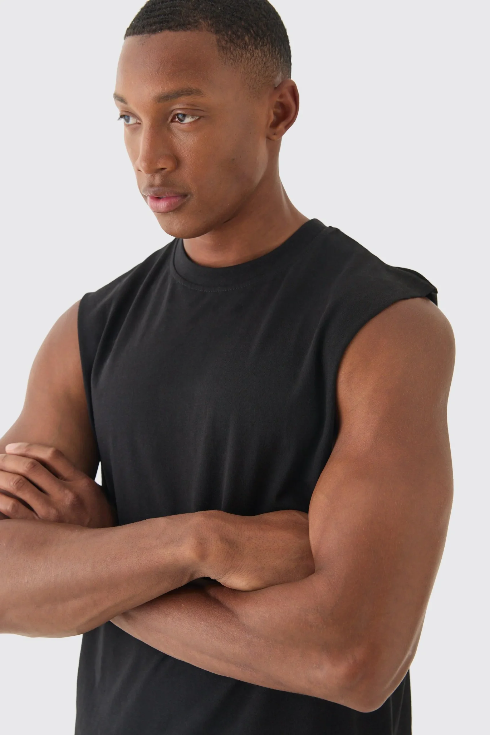 Basic Drop Armhole Tank | UK^boohooMAN Online