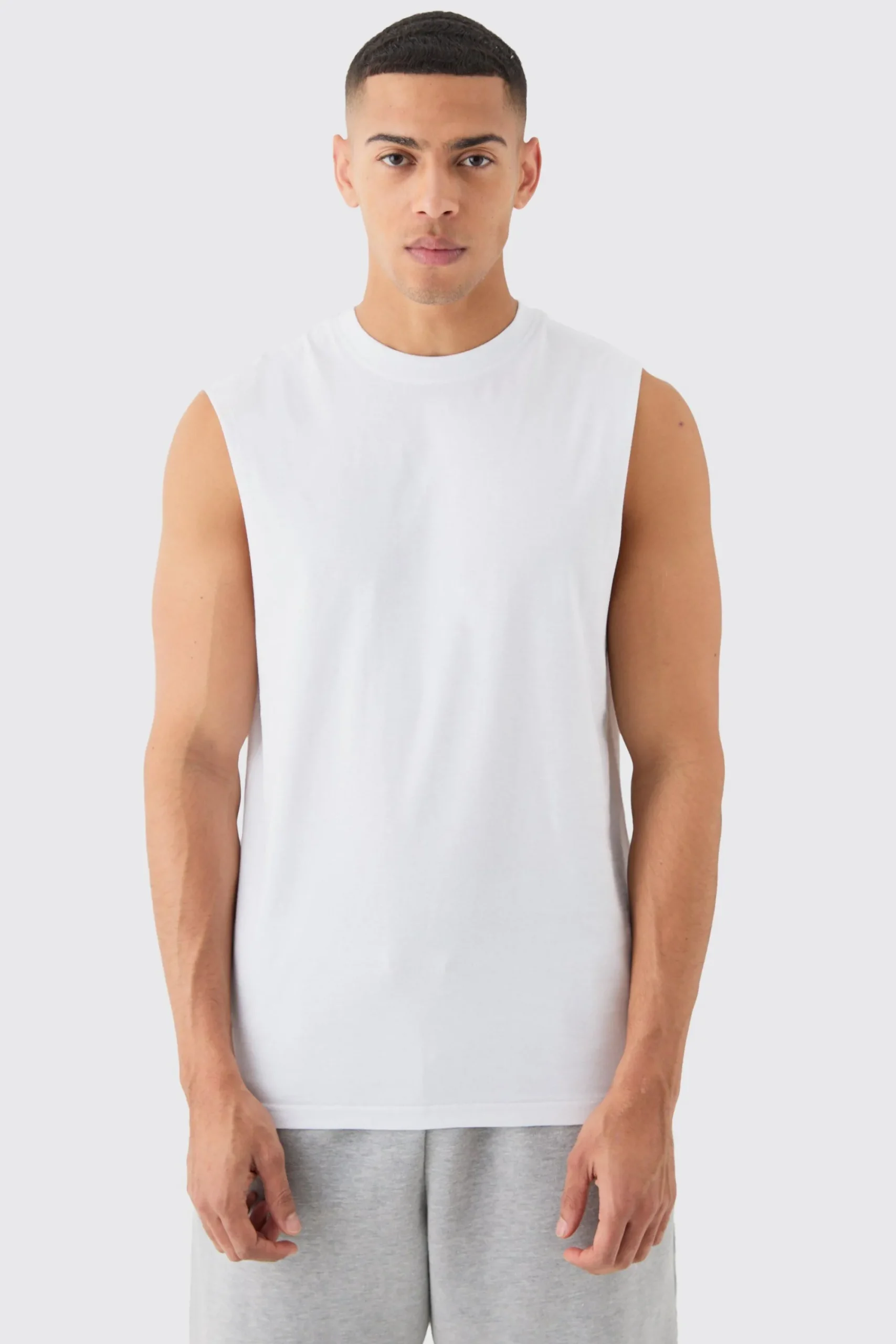 Basic Drop Armhole Tank | UK^boohooMAN Outlet