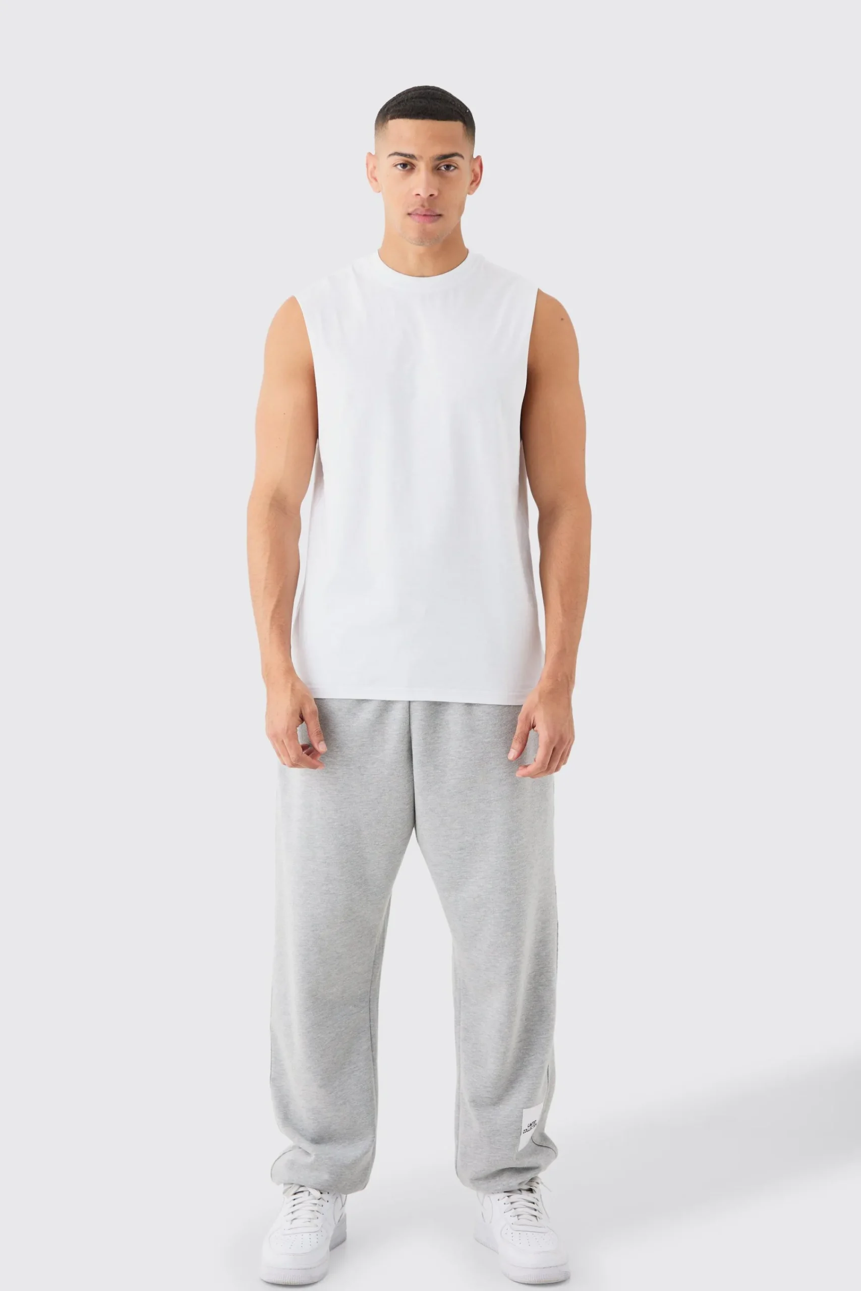 Basic Drop Armhole Tank | UK^boohooMAN Outlet
