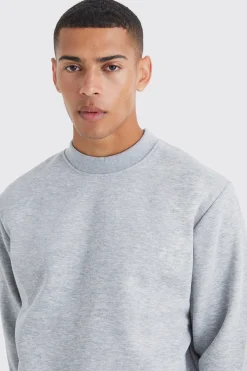 boohooMAN Basic Extended Neck Sweatshirt | UK| Hoodies & Sweatshirts