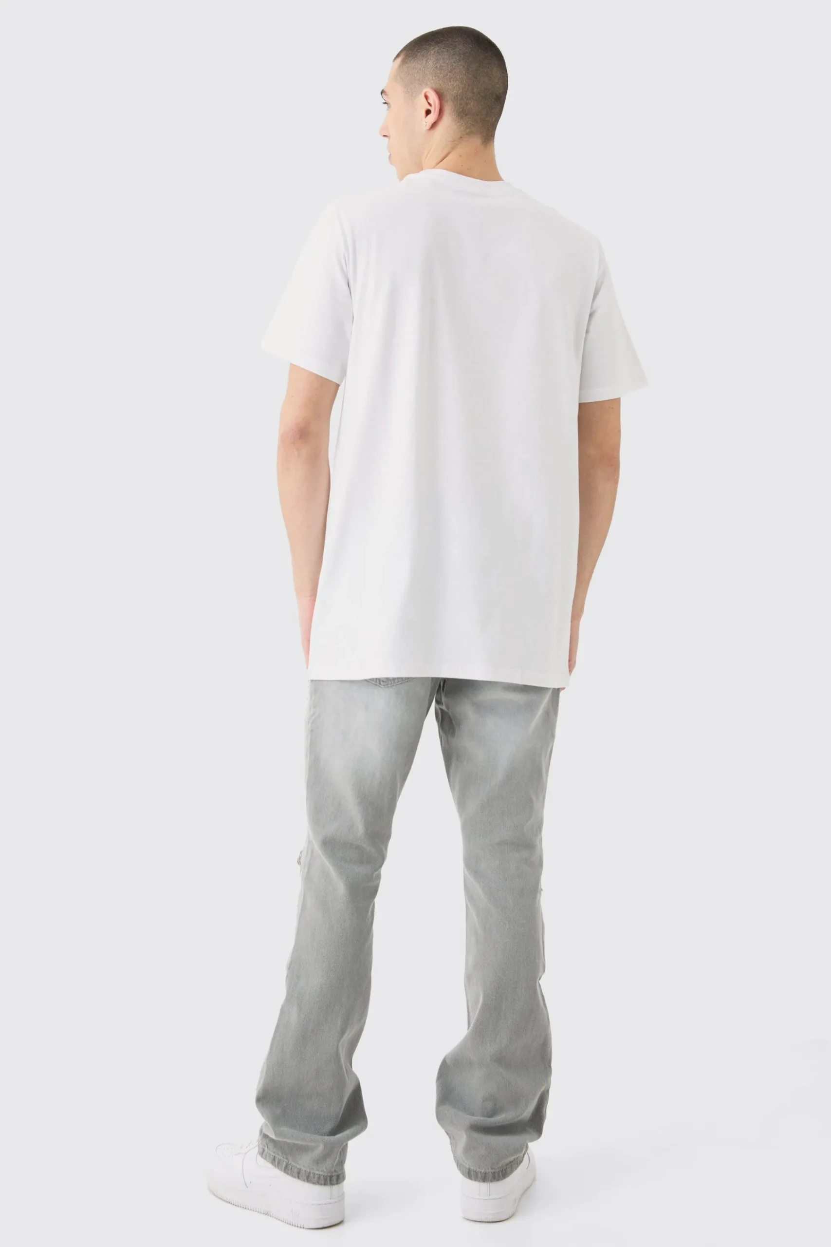 Basic Longline Crew Neck T-shirt | UK^boohooMAN Outlet
