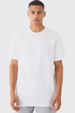 Basic Longline Crew Neck T-shirt | UK^boohooMAN Sale