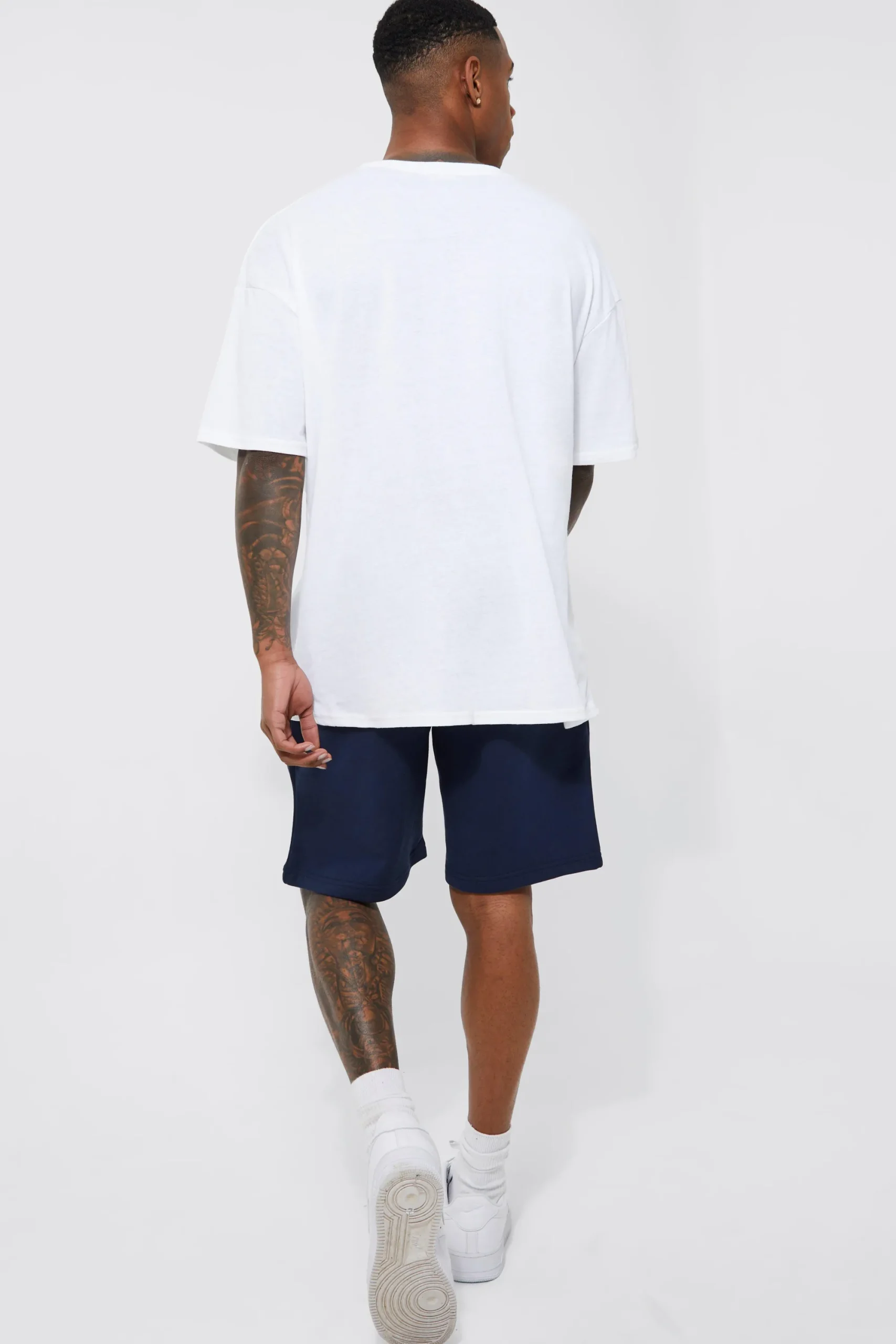 boohooMAN Basic Loose Fit Mid Length Jersey Short | UK| Shorts