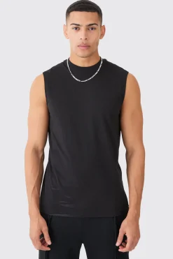 Basic Man Signature Tank | UK^boohooMAN New