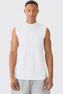 Basic Man Signature Tank | UK^boohooMAN New