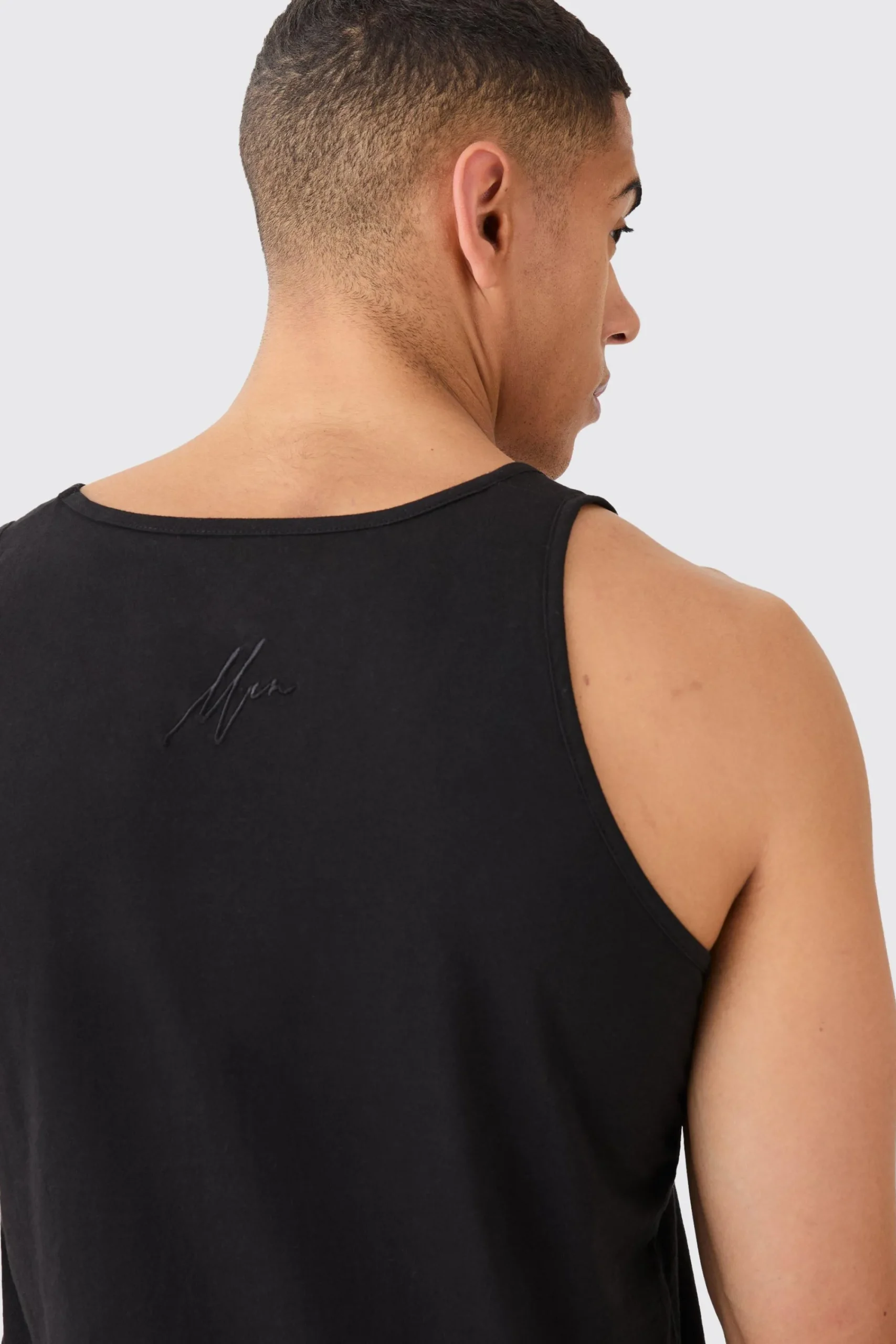 Basic Man Signature Vest | UK^boohooMAN Clearance