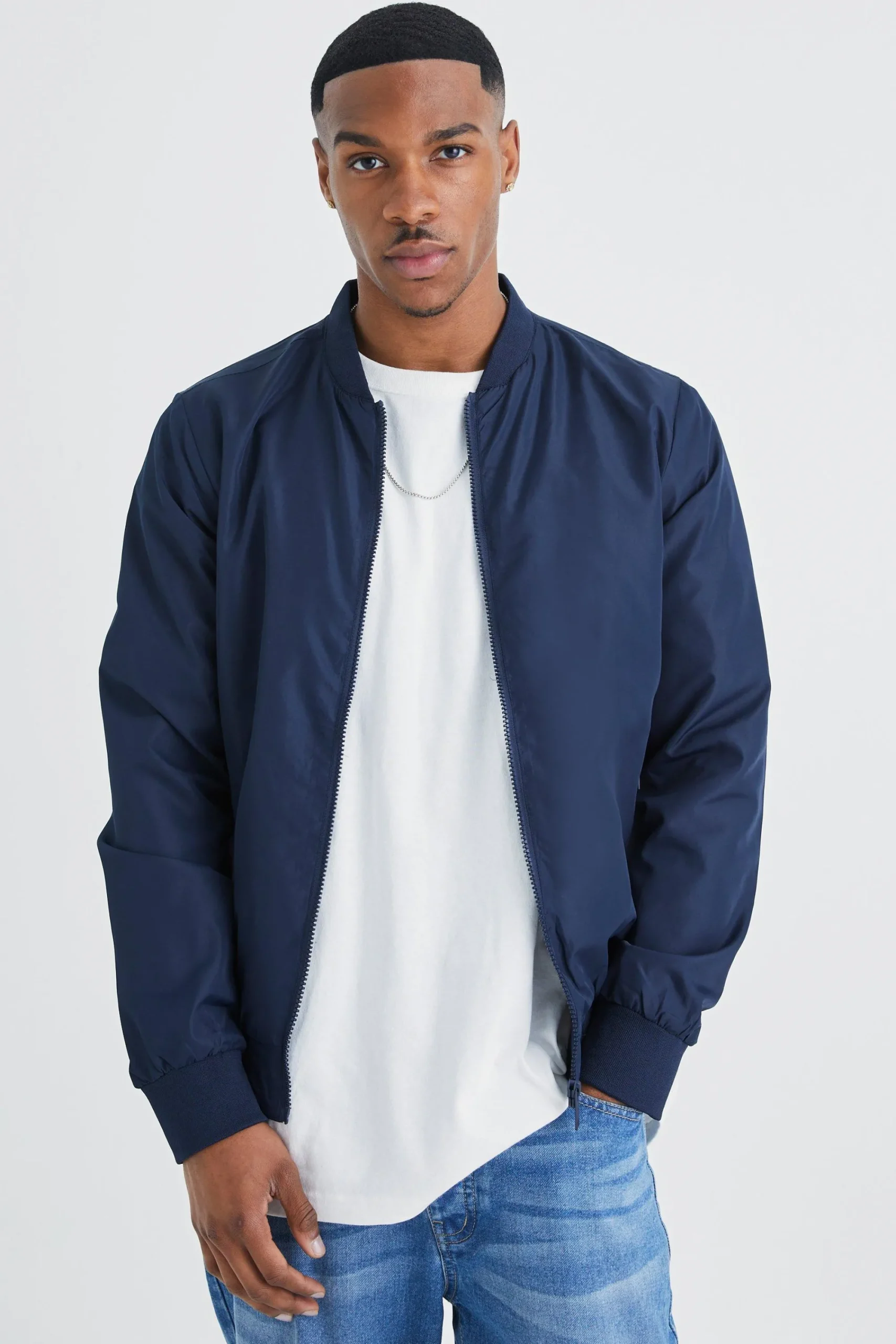 boohooMAN Basic Nylon Bomber Jacket | UK| Coats & Jackets