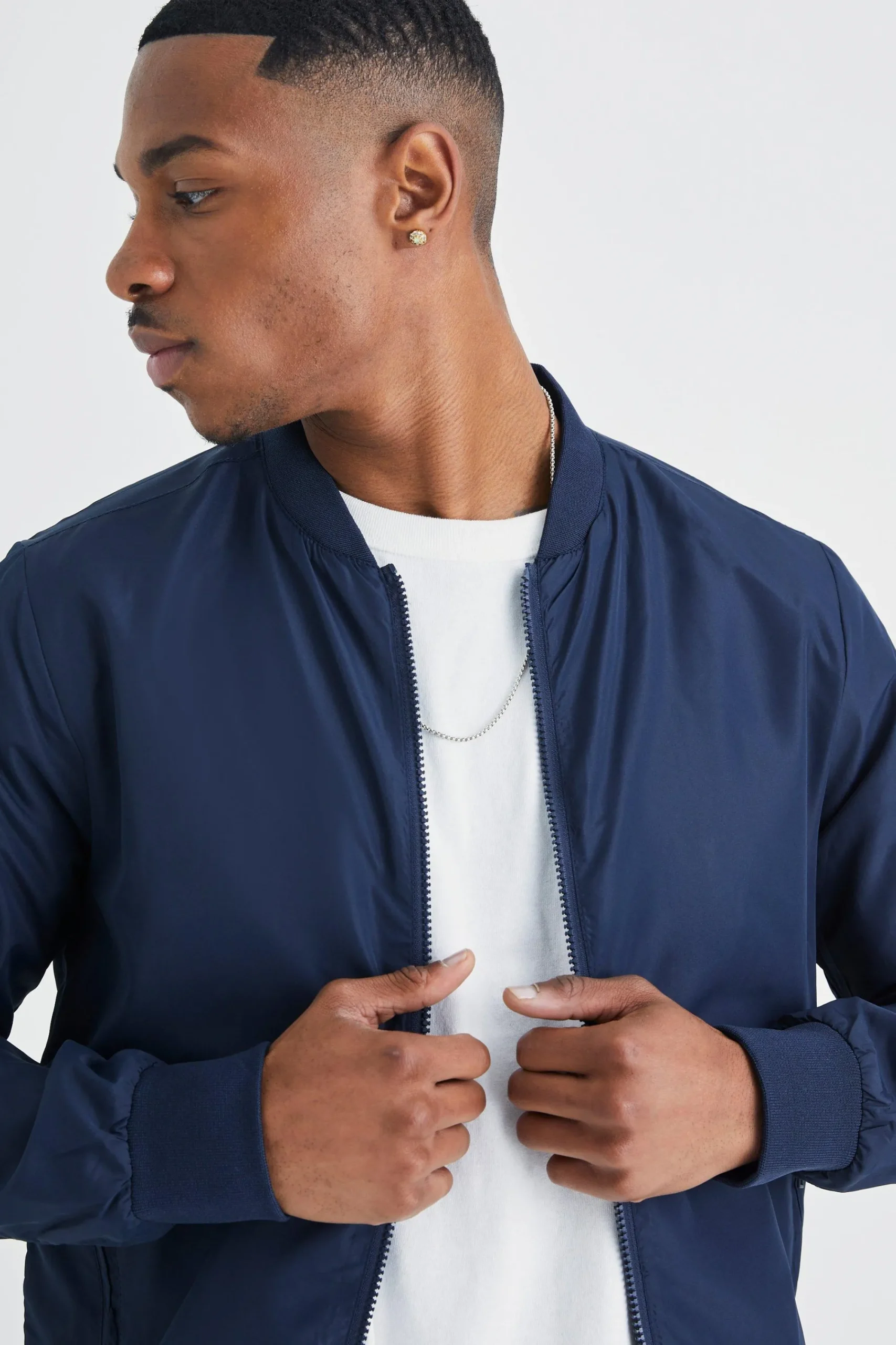 boohooMAN Basic Nylon Bomber Jacket | UK| Coats & Jackets