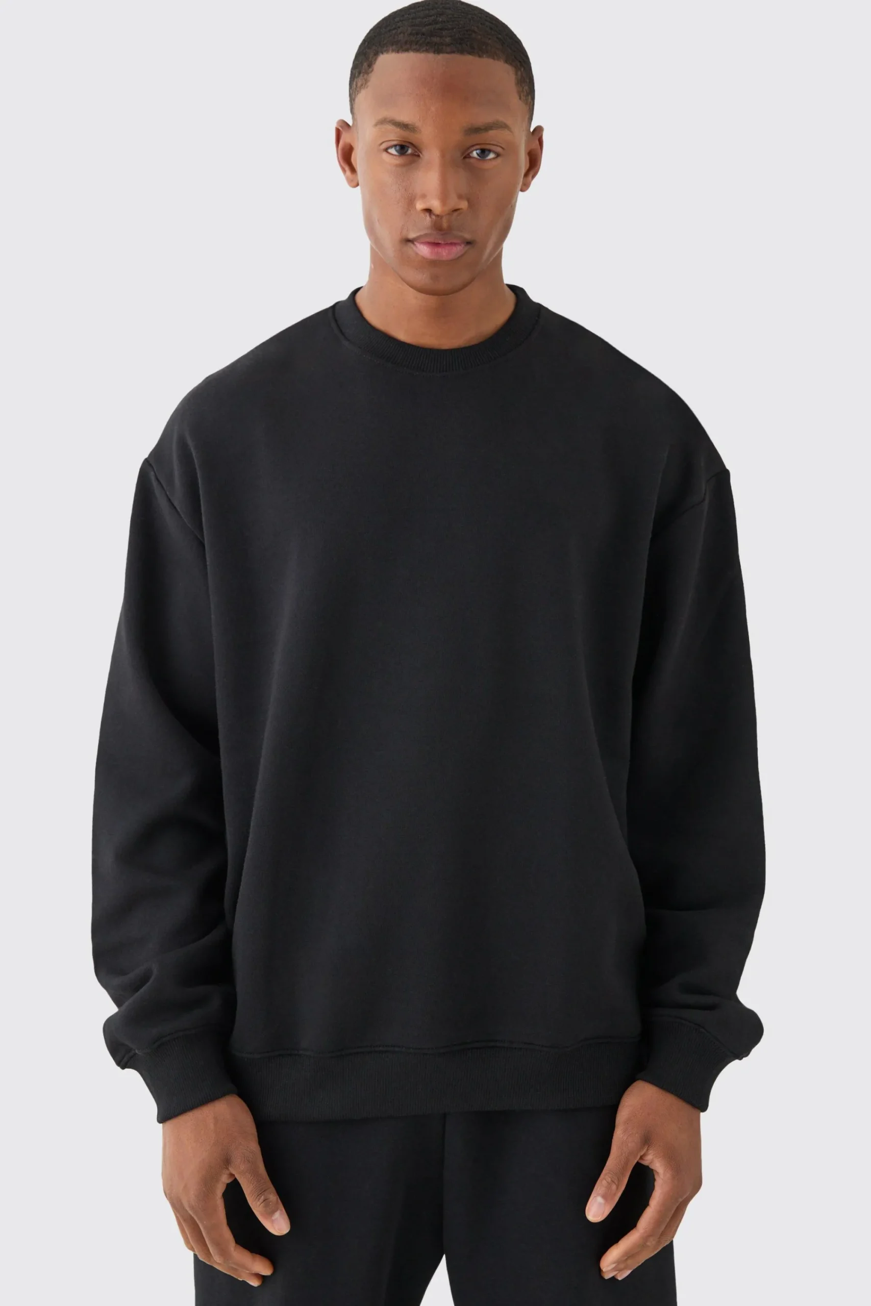 boohooMAN Basic Oversized Crew Neck Sweatshirt | UK| Hoodies & Sweatshirts
