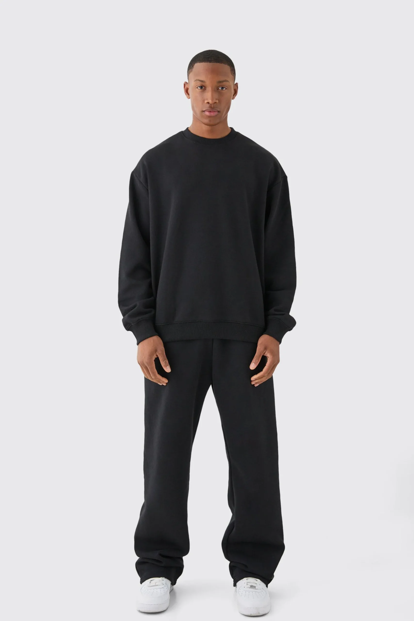 boohooMAN Basic Oversized Crew Neck Sweatshirt | UK| Hoodies & Sweatshirts