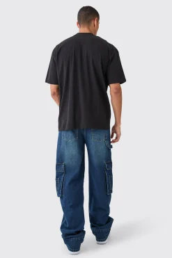 Basic Oversized Extended Neck T-shirt | UK^boohooMAN