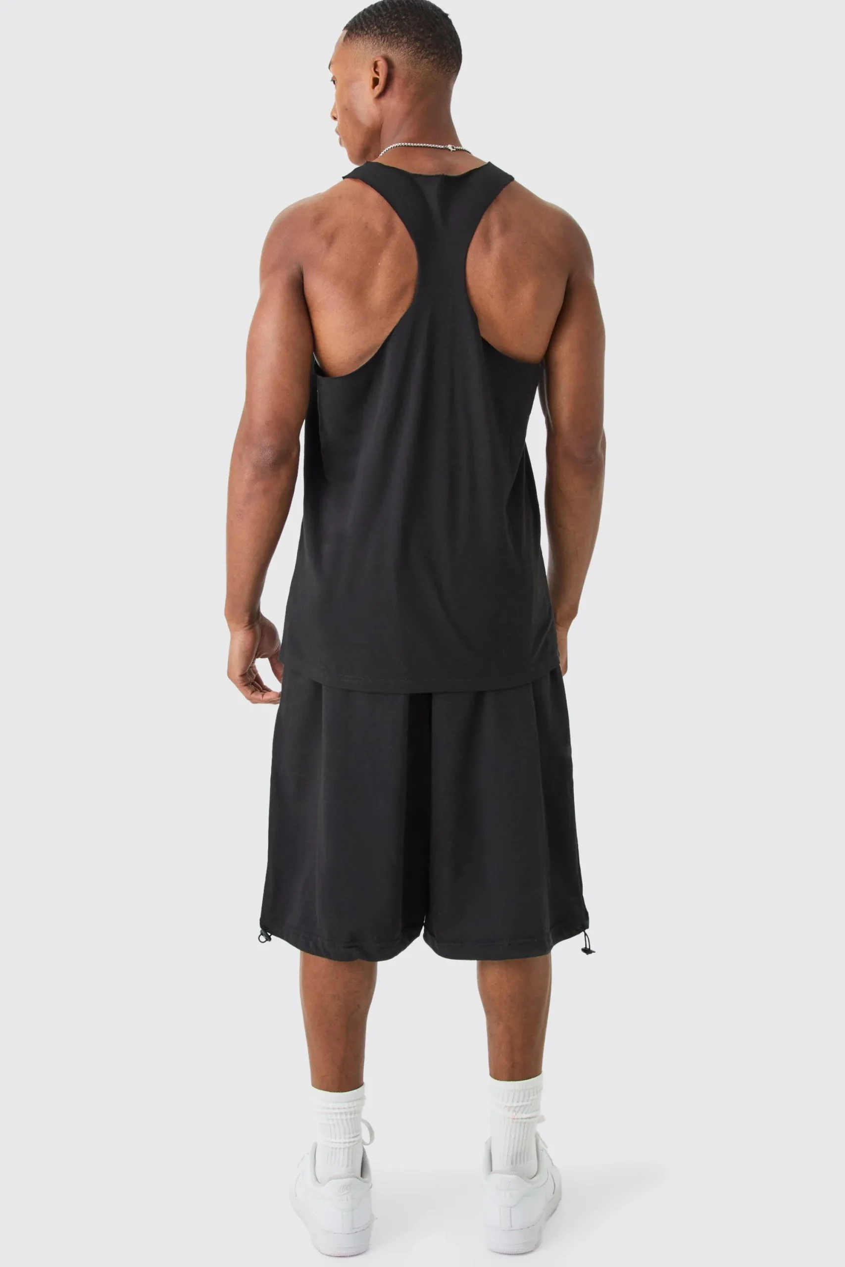 Basic Racer Back Vest | UK^boohooMAN New