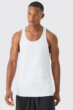 Basic Racer Back Vest | UK^boohooMAN Best