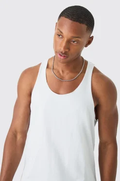 Basic Racer Back Vest | UK^boohooMAN Best