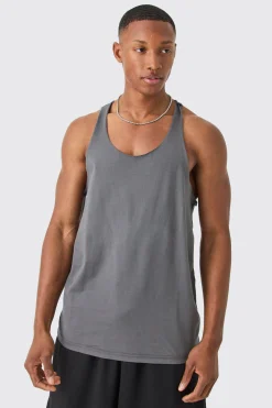 Basic Racer Back Vest | UK^boohooMAN Outlet