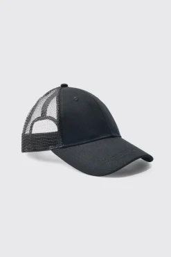 boohooMAN Basic Trucker Cap In | UK| Hats & Caps