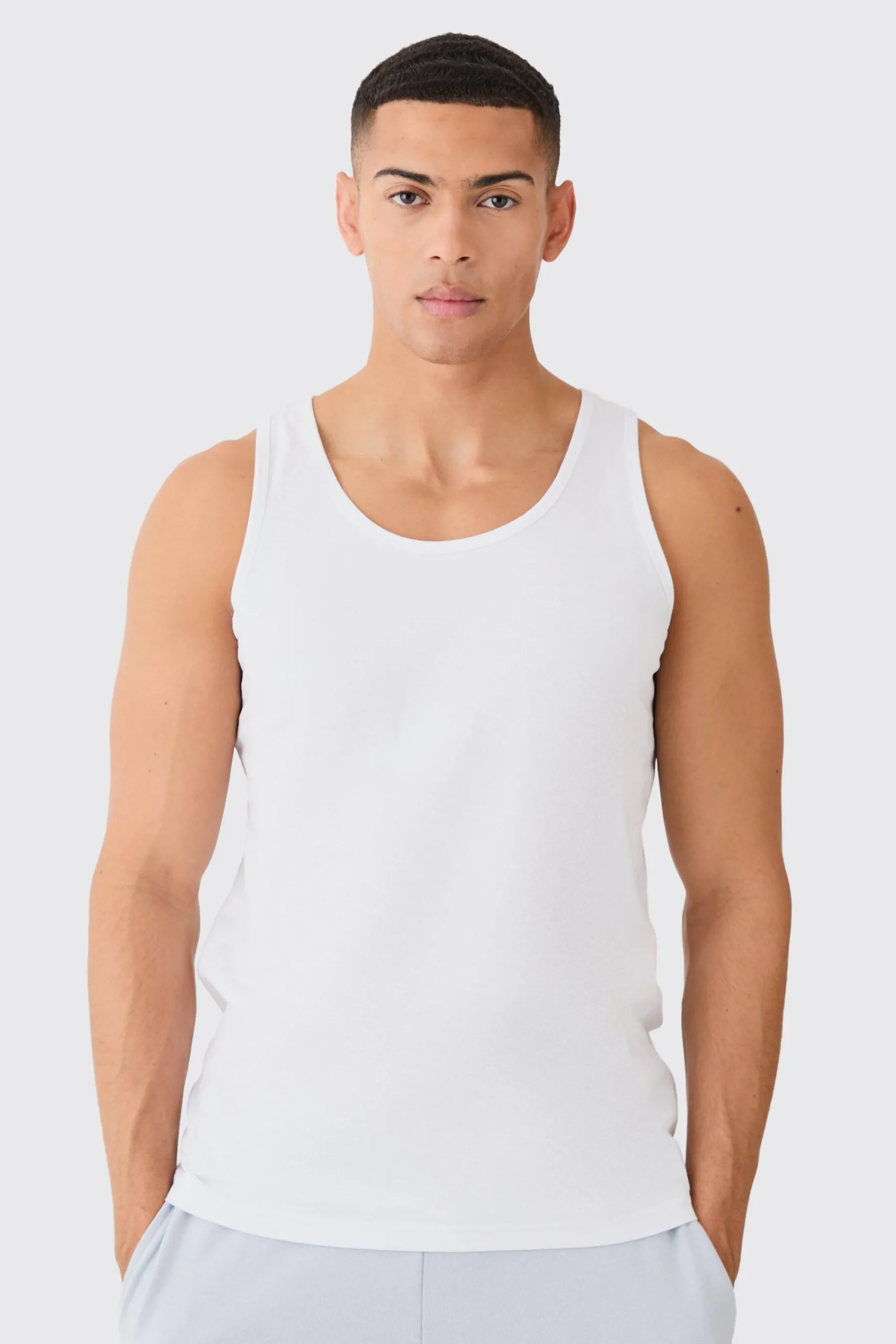Basic Vest | UK^boohooMAN