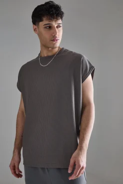 Batwing Ottoman Rib T-Shirt | UK^boohooMAN