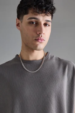 Batwing Ottoman Rib T-Shirt | UK^boohooMAN