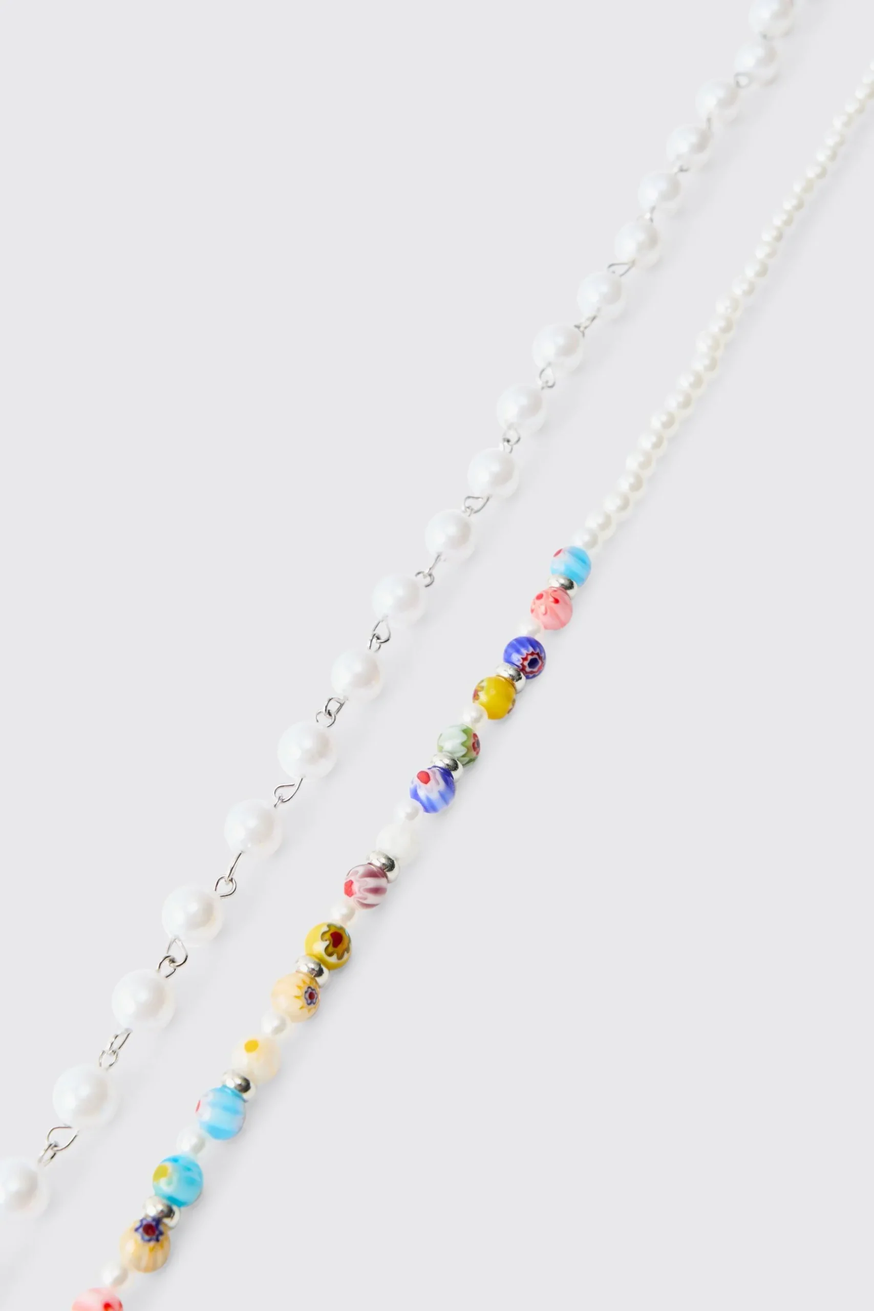 boohooMAN Bead Layer Chain Necklace | UK| Jewellery & Watches