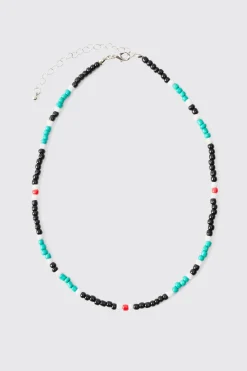 boohooMAN Bead Necklace In | UK| Jewellery & Watches
