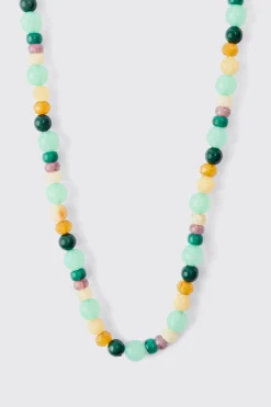 boohooMAN Beaded Colour Necklace | UK| Jewellery & Watches