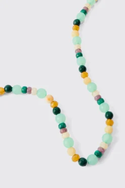 boohooMAN Beaded Colour Necklace | UK| Jewellery & Watches