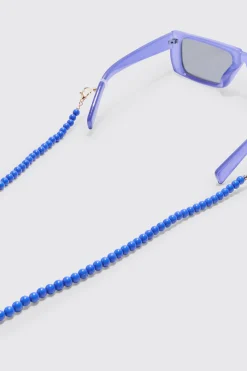 boohooMAN Beaded Sunglasses Chain In | UK| Sunglasses