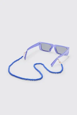 boohooMAN Beaded Sunglasses Chain In | UK| Sunglasses